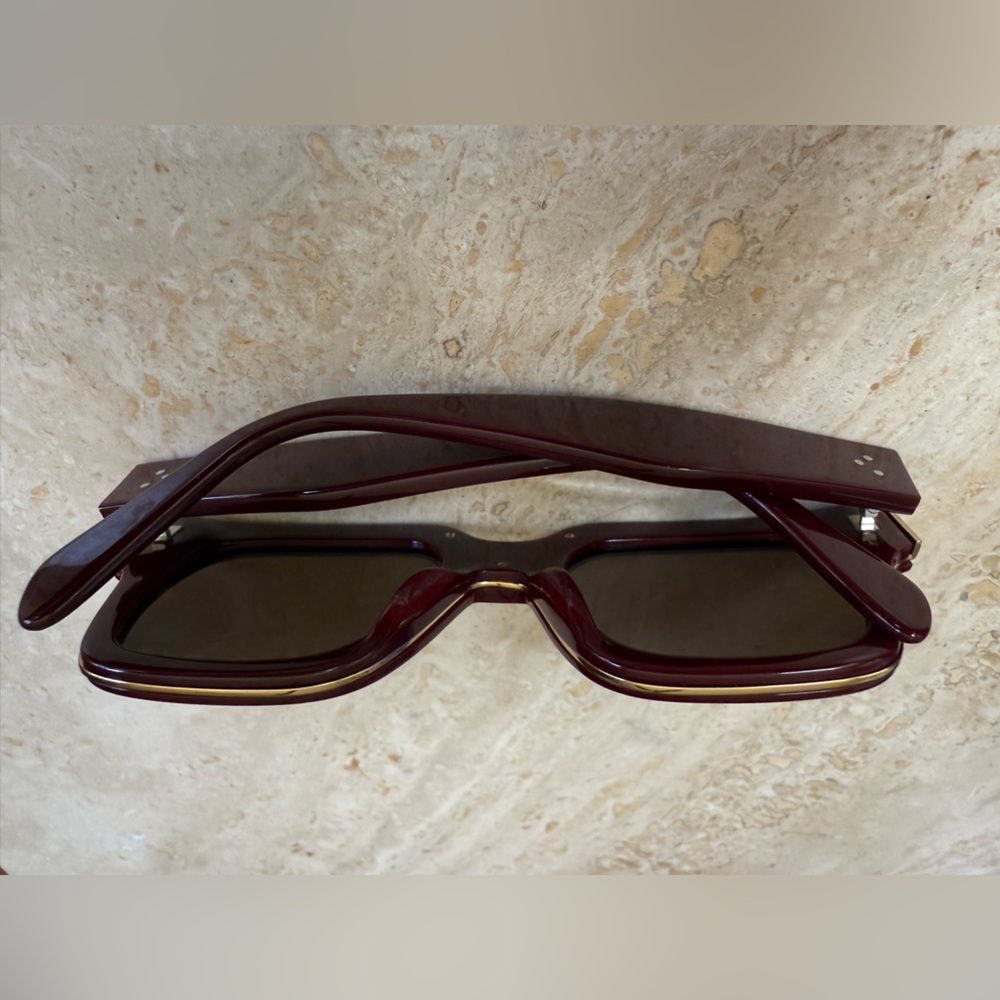 Celine Burgundy Square Sunglasses cl 41097/S. - Picture 2 of 6